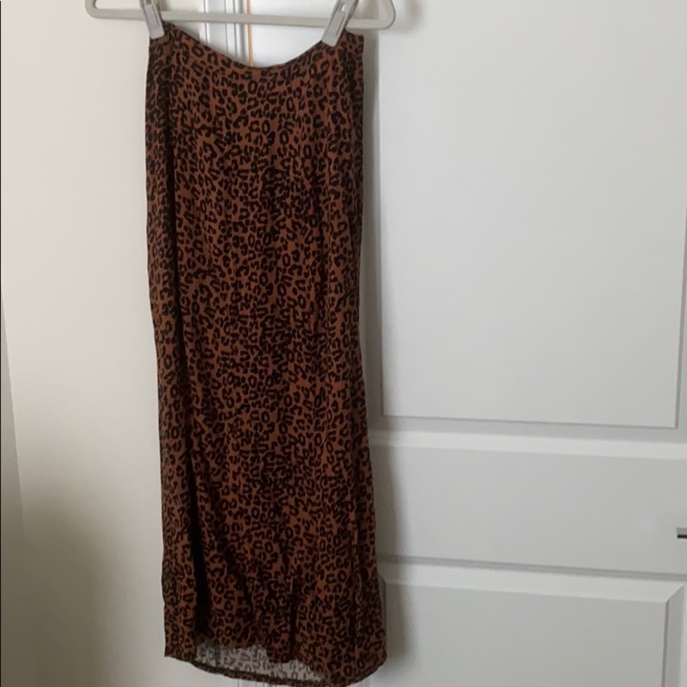 Leopard maxi skirt